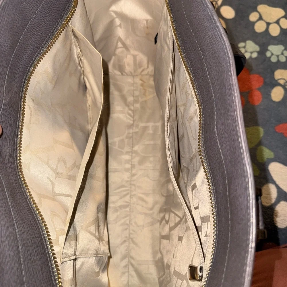 Furla grey Leather tote Bag